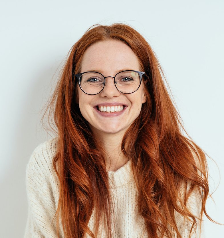 woman smiling