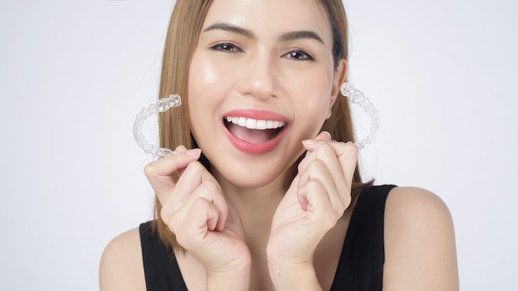 Many people prefer Invisalign because it's discreet.